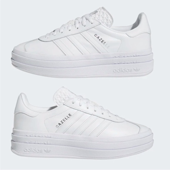 adidas Gazelle Bold Triple White - Picture 7 of 10